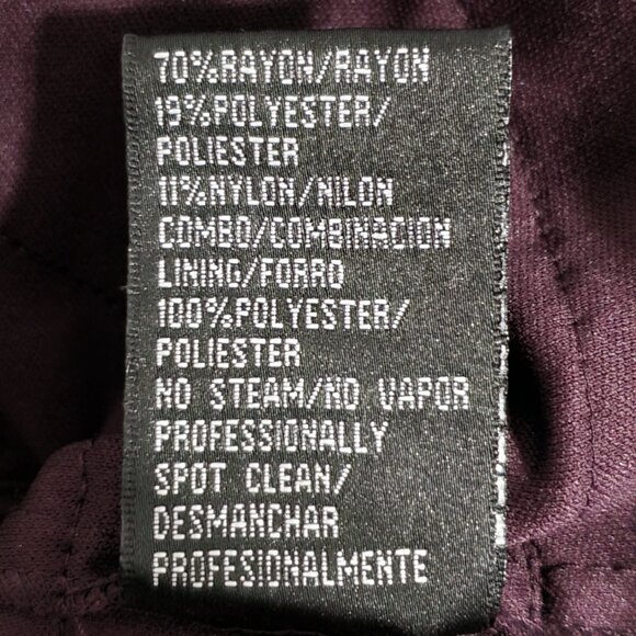 S.L. Fashions Embellished Tiered Layered Sheath Purple Cocktail Dress Size 14 - Picture 15 of 16